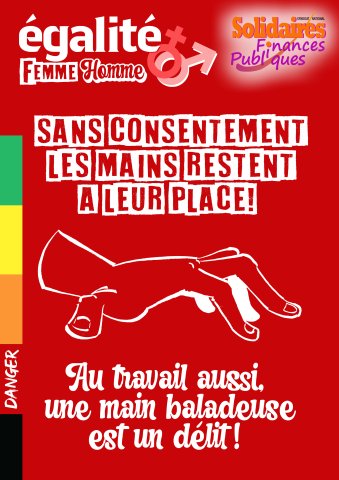 Affiche egalité femme/homme 2025 - rouge